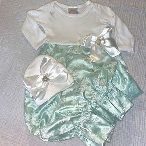 Beautiful Baby Gown and Hat